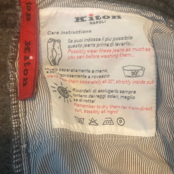 Kiton 5 Pocket Wool Blend Pant 36 - Picture 8 of 8